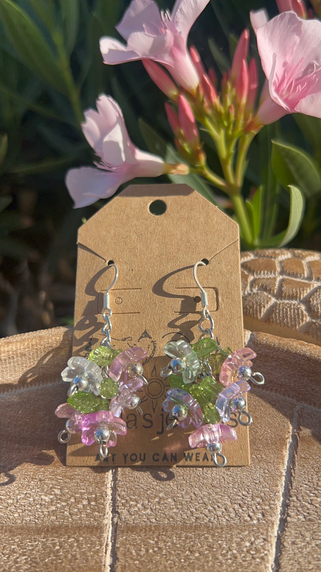 Sweat pea earrings (silver)