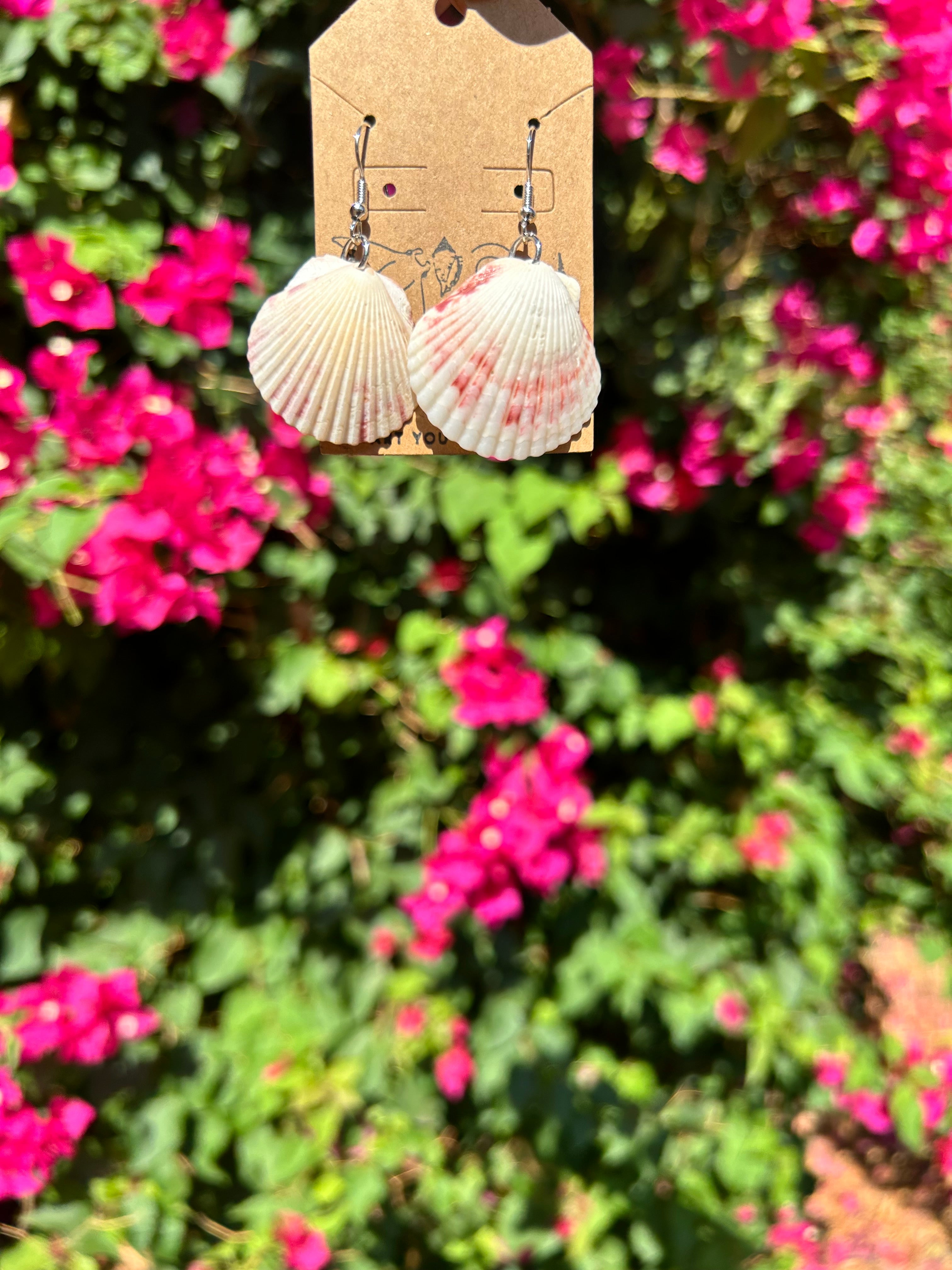 Sunset calico earrings (silver)