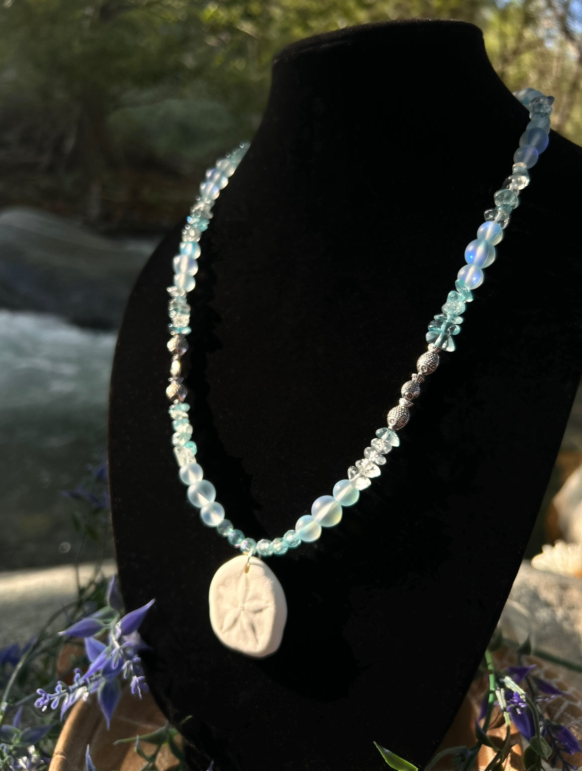 Mermaid coin necklace