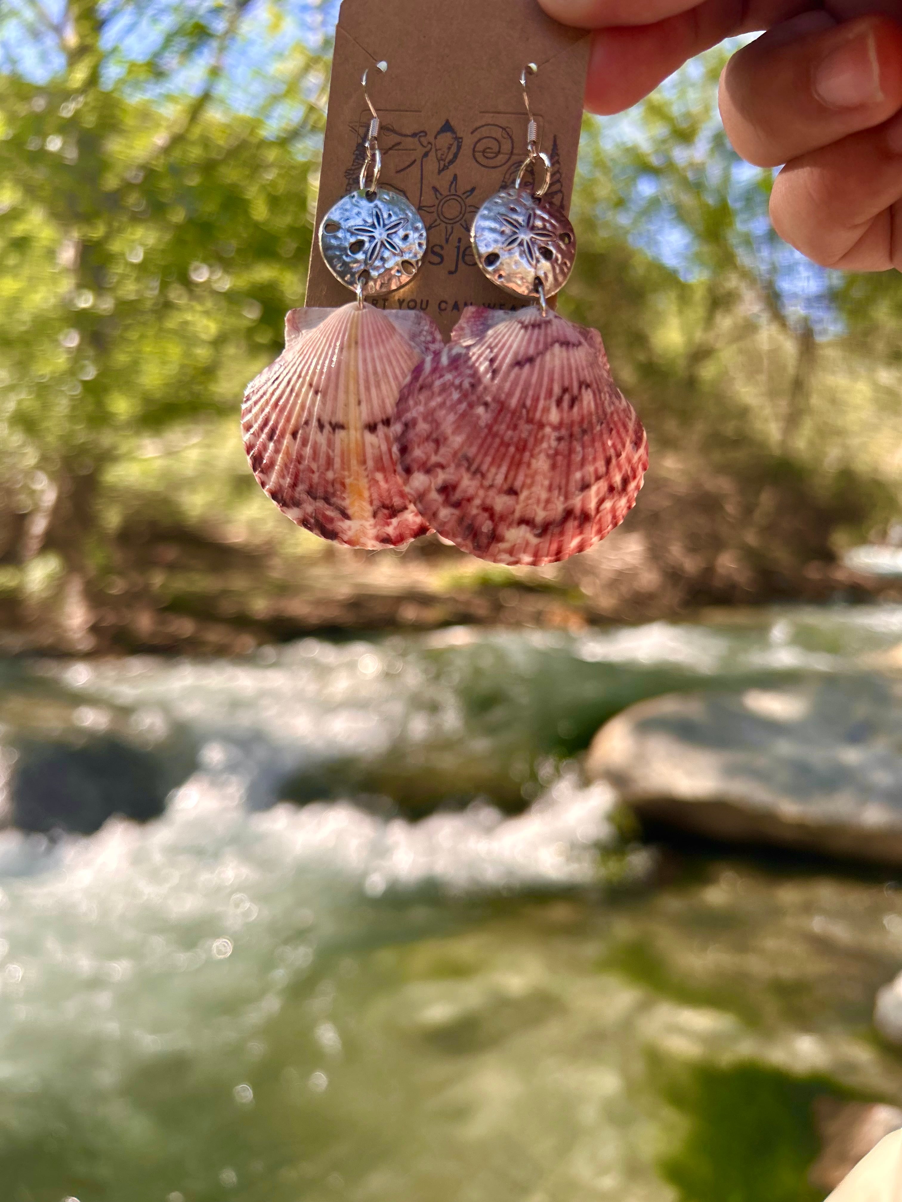 Pink sunset earrings