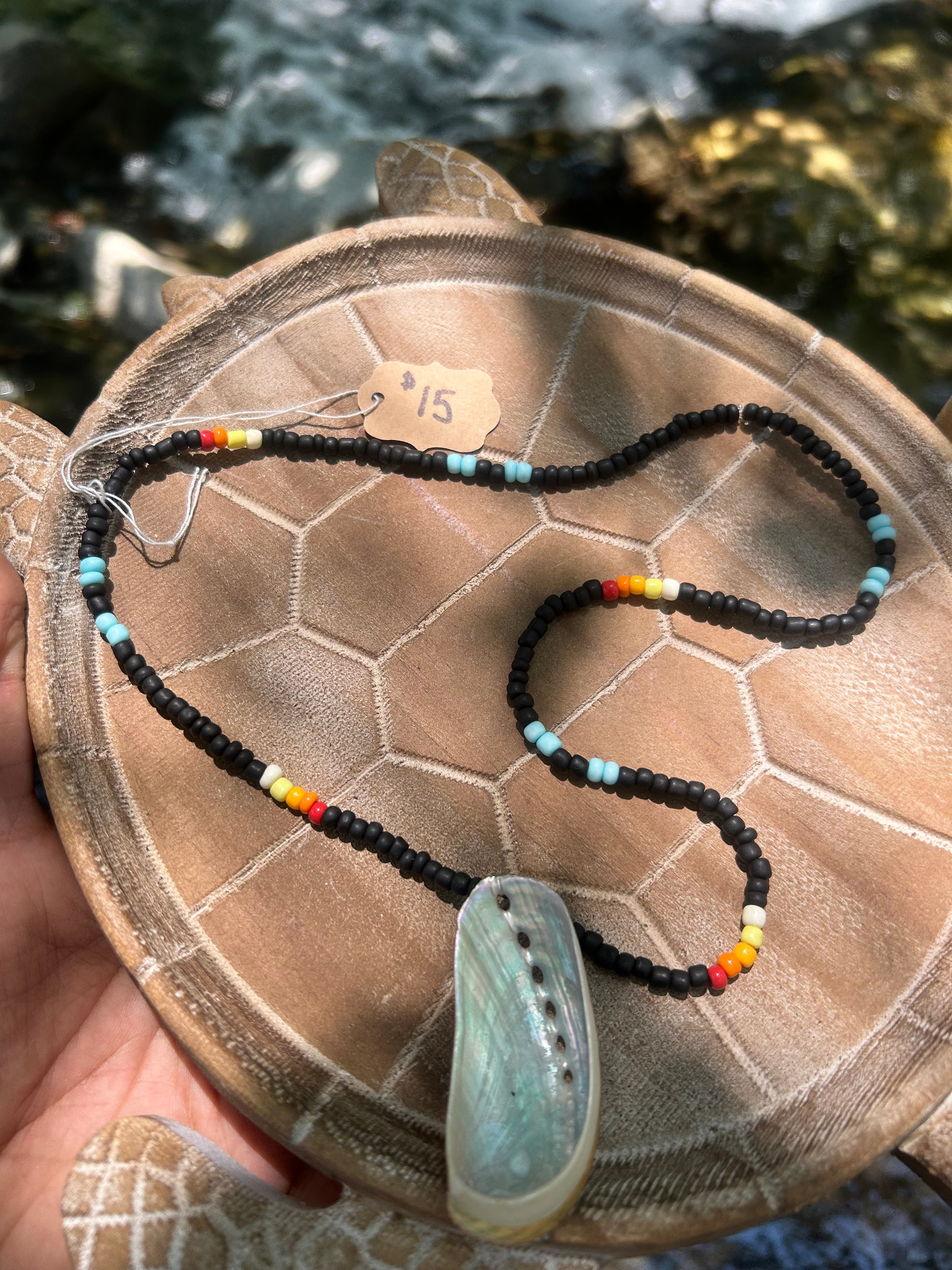 Acjachemen tribal abalone necklace