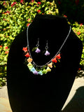 Rainbow flower drop set