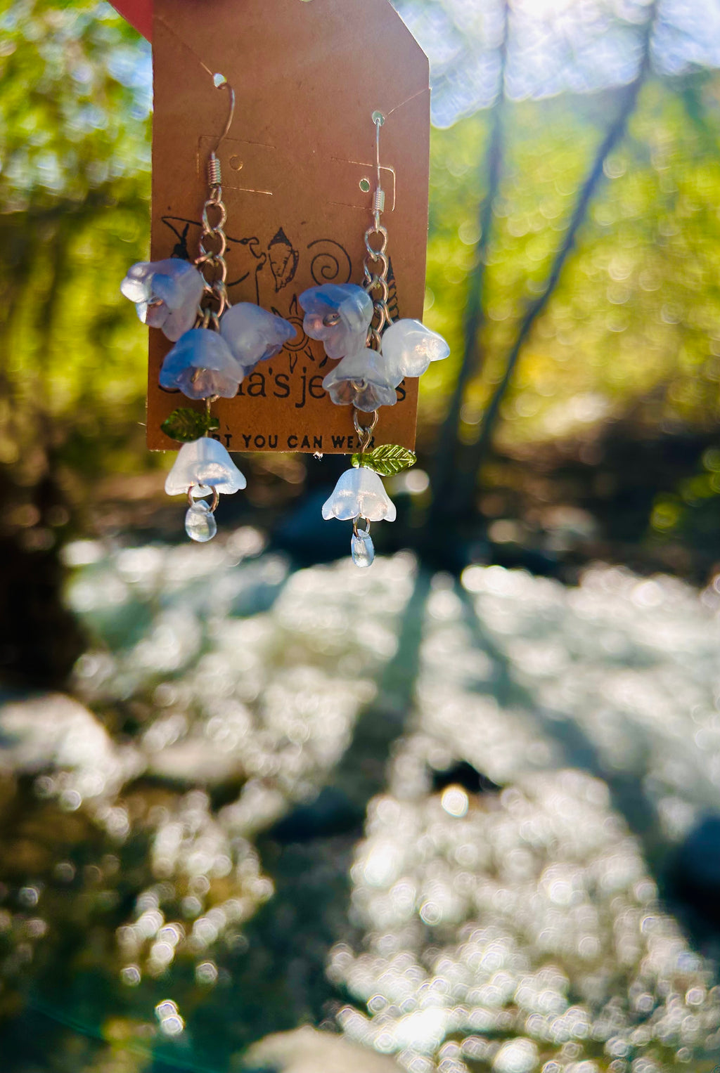 Rainy flower earrings