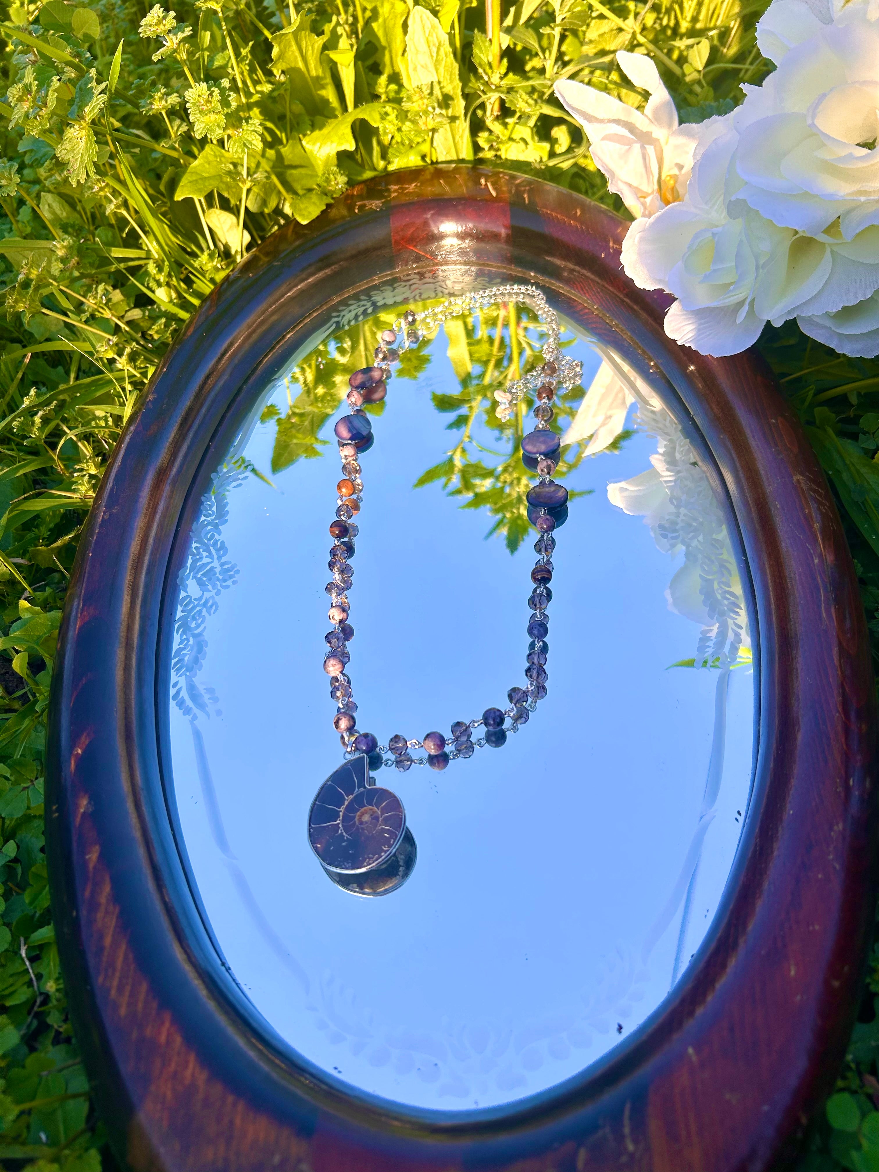 Mercury’s Ammonite Mantle necklace