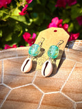 Aqua sea relic earrings